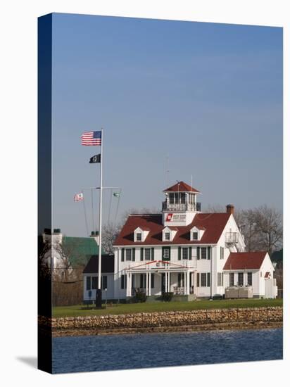 New York, Long Island, Montauk, Us Coast Guard Station, USA-Walter Bibikow-Stretched Canvas