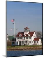 New York, Long Island, Montauk, Us Coast Guard Station, USA-Walter Bibikow-Mounted Photographic Print