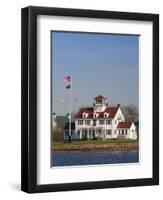 New York, Long Island, Montauk, Us Coast Guard Station, USA-Walter Bibikow-Framed Premium Photographic Print