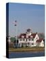 New York, Long Island, Montauk, Us Coast Guard Station, USA-Walter Bibikow-Stretched Canvas