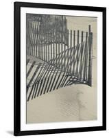 New York, Long Island, the Hamptons, Westhampton Beach, Beach Erosion Fence, USA-Walter Bibikow-Framed Photographic Print