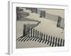 New York, Long Island, the Hamptons, Westhampton Beach, Beach Erosion Fence, USA-Walter Bibikow-Framed Photographic Print