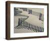 New York, Long Island, the Hamptons, Westhampton Beach, Beach Erosion Fence, USA-Walter Bibikow-Framed Photographic Print