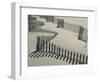 New York, Long Island, the Hamptons, Westhampton Beach, Beach Erosion Fence, USA-Walter Bibikow-Framed Photographic Print