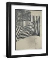 New York, Long Island, the Hamptons, Westhampton Beach, Beach Erosion Fence, USA-Walter Bibikow-Framed Premium Photographic Print