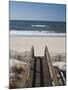 New York, Long Island, the Hamptons, Westhampton Beach, Beach View from Beach Stairs, USA-Walter Bibikow-Mounted Photographic Print