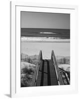 New York, Long Island, the Hamptons, Westhampton Beach, Beach View from Beach Stairs, USA-Walter Bibikow-Framed Photographic Print