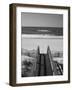 New York, Long Island, the Hamptons, Westhampton Beach, Beach View from Beach Stairs, USA-Walter Bibikow-Framed Premium Photographic Print