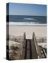 New York, Long Island, the Hamptons, Westhampton Beach, Beach View from Beach Stairs, USA-Walter Bibikow-Stretched Canvas