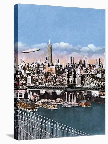 New York, Manhattan 1935-null-Stretched Canvas