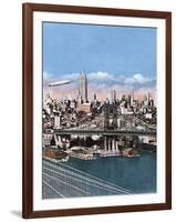 New York, Manhattan 1935-null-Framed Photographic Print