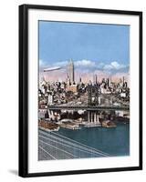 New York, Manhattan 1935-null-Framed Photographic Print