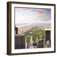 New York Manhattan at Sunset - Central Park View-dellm60-Framed Photographic Print