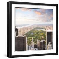 New York Manhattan at Sunset - Central Park View-dellm60-Framed Photographic Print