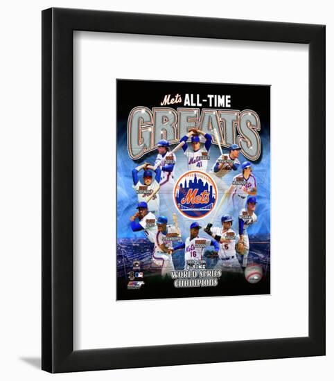 New York Mets All Time Greats Composite-null-Framed Photographic Print