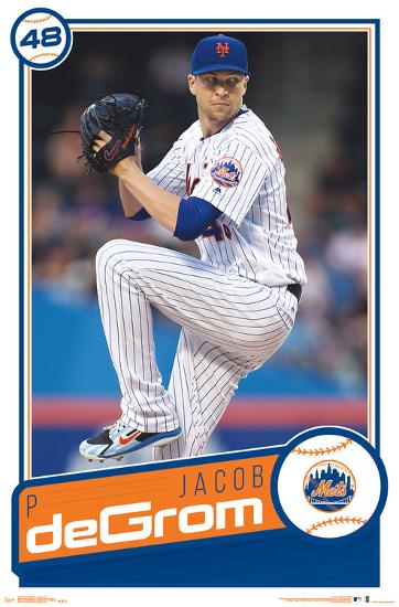 NEW YORK METS - J DEGROM 19-null-Lamina Framed Poster