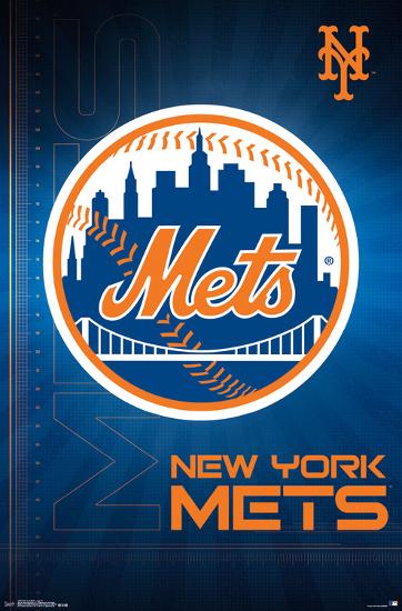 New York Mets- Logo 2016-null-Lamina Framed Poster