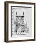 New York - Miss Linda Gilbert's Plan for Making Use of the Brooklyn Bridge Towers as Observatories.-null-Framed Giclee Print