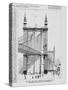 New York - Miss Linda Gilbert's Plan for Making Use of the Brooklyn Bridge Towers as Observatories.-null-Stretched Canvas