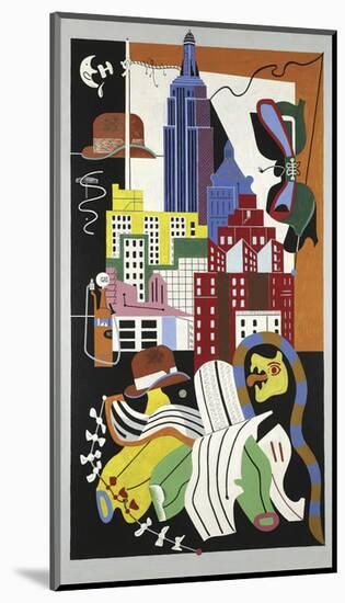 New York Mural, 1932-Stuart Davis-Mounted Art Print