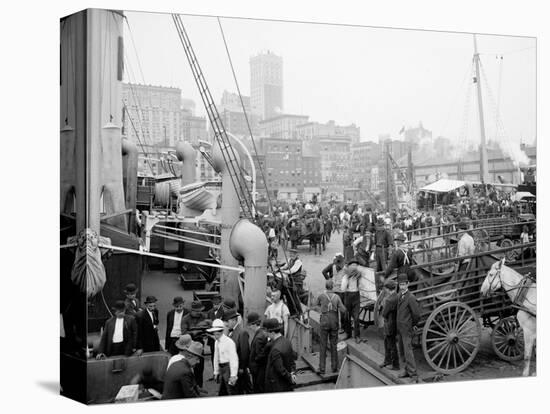 New York, N.Y., Banana Docks-null-Stretched Canvas