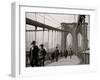 New York, N.Y. Brooklyn Bridge-null-Framed Photo