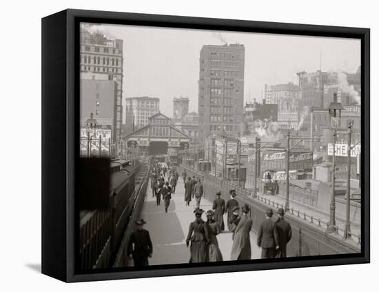 New York, N.Y., Brooklyn Bridge-null-Framed Stretched Canvas