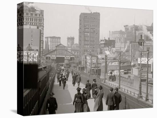 New York, N.Y., Brooklyn Bridge-null-Stretched Canvas