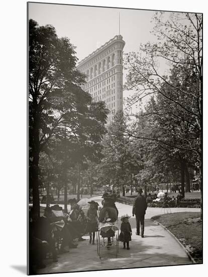 New York, N.Y., Flatiron Bldg. from Madison Square Park-null-Mounted Photo