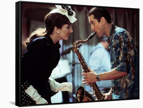 NEW-YORK NEW-YORK, 1980 directed by MARTIN SCORSESE Liza Minnelli and Robert by Niro (photo)-null-Framed Stretched Canvas