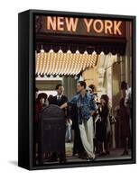 NEW-YORK NEW-YORK, 1980 directed by MARTIN SCORSESE Robert by Niro (photo)-null-Framed Stretched Canvas