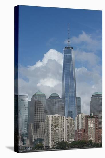 New York, New York City. Downtown City Skyline with the Freedom Tower-Cindy Miller Hopkins-Stretched Canvas