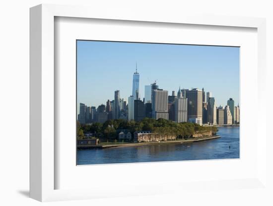 New York, New York City. River view of Manhattan.-Cindy Miller Hopkins-Framed Photographic Print