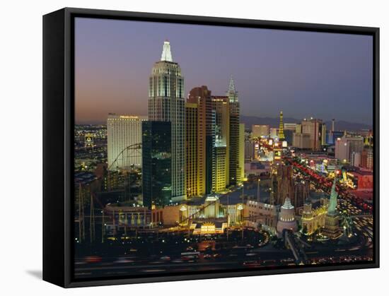 New York, New York Hotel and Casino and the Strip, Las Vegas, Nevada, USA-Gavin Hellier-Framed Stretched Canvas