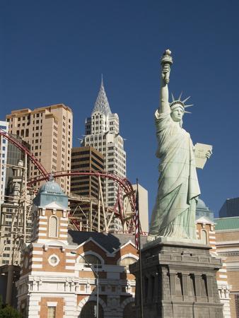 New York-New York Hotel and Replica of Statue of Liberty, Las Vegas,  Nevada, United States of Ameri' Photographic Print - Richard Maschmeyer