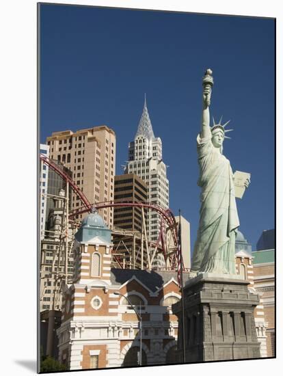 New York-New York Hotel and Replica of Statue of Liberty, Las Vegas, Nevada, United States of Ameri-Richard Maschmeyer-Mounted Photographic Print