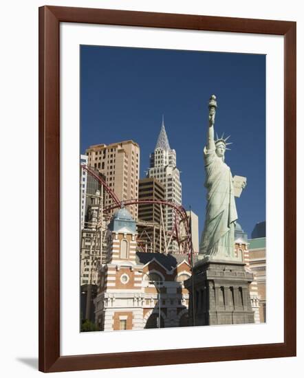 New York-New York Hotel and Replica of Statue of Liberty, Las Vegas, Nevada, United States of Ameri-Richard Maschmeyer-Framed Photographic Print