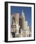 New York-New York Hotel and Replica of Statue of Liberty, Las Vegas, Nevada, United States of Ameri-Richard Maschmeyer-Framed Photographic Print