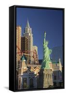 New York New York Hotel, the Statue of Liberty, Strip, Las Vegas, Nevada, Usa-Rainer Mirau-Framed Stretched Canvas