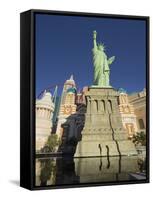 New York New York Hotel, the Statue of Liberty, Strip, Las Vegas, Nevada, Usa-Rainer Mirau-Framed Stretched Canvas