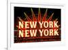 New York New York neon sign in Las Vegas, Nevada-null-Framed Photographic Print