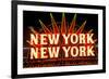 New York New York neon sign in Las Vegas, Nevada-null-Framed Photographic Print