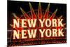 New York New York neon sign in Las Vegas, Nevada-null-Mounted Photographic Print