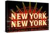 New York New York neon sign in Las Vegas, Nevada-null-Stretched Canvas