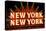 New York New York neon sign in Las Vegas, Nevada-null-Stretched Canvas