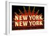 New York New York neon sign in Las Vegas, Nevada-null-Framed Photographic Print