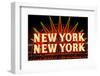 New York New York neon sign in Las Vegas, Nevada-null-Framed Photographic Print