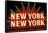 New York New York neon sign in Las Vegas, Nevada-null-Framed Stretched Canvas