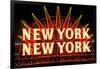 New York New York neon sign in Las Vegas, Nevada-null-Framed Photographic Print