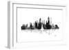 New York New York Skyline BG 1-Marlene Watson-Framed Giclee Print